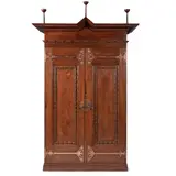 Edgar Wood, ARTS & CRAFTS ARMOIRE, CIRCA 1896-8, 1896, oak
