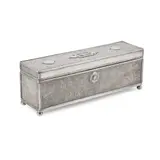 John Paul Cooper, ARTS & CRAFTS CASKET, CIRCA 1907, 1907, silver metal and shagreen