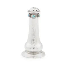 Charles Robert Ashbee, ARTS & CRAFTS PEPPER POT, CIRCA 1900, 1900, hammered silver