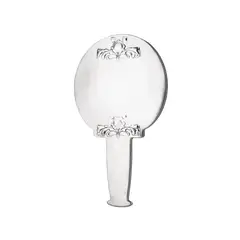 Archibald Knox, 'CYMRIC' HAND MIRROR, 1904, 1904, silver with bevelled mirror plate