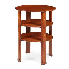 Arthur W. Simpson, ARTS & CRAFTS OCCASIONAL TABLE, CIRCA 1920, 1920, inlaid oak