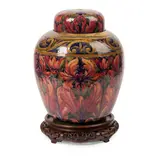 William Moorcroft, LARGE AND RARE 'SPANISH' PATTERN GINGER JAR LAMP BASE, 1914, 1914, glazed earthenware