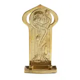 Agnes Bankier Harvey, LARGE GLASGOW SCHOOL WALL SCONCE, CIRCA 1900, 1900, repoussé-decorated brass
