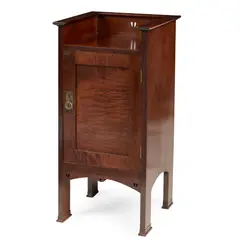E. A. Taylor, GLASGOW SCHOOL BEDSIDE CABINET, CIRCA 1900, 1900, mahogany