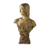 Friedrich Goldscheider, ART NOUVEAU BUST, CIRCA 1900, 1900, patinated terracotta