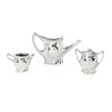 Paul Follot, TEA SET, CIRCA 1902, 1902, silver-plated metal
