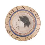 Quentin Bell, VIRGINIA WOOLF COMMEMORATIVE PLATE, 1986, 1986, glazed earthenware