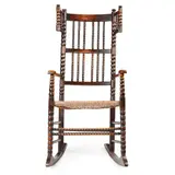 Ernest Gimson, ARTS & CRAFTS ROCKING CHAIR, CIRCA 1900