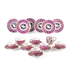 Laura Knight, ‘DOVE AND FLOOD’ PART TEA-SERVICE, CIRCA 1934, 1934, lustre glazed earthenware