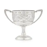 Alexander Ritchie, CELTIC REVIVAL TWIN-HANDLED CUP, 1921, 1921, repoussé-decorated silver