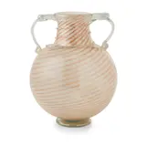 Venini, TWIN-HANDLED VASE, CIRCA 1950, 1950, cased lustre glass