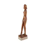Norman John Forrest, FIGURE OF A GIRL, carved beech
