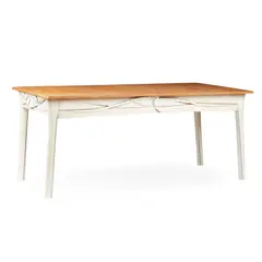 Charles Jencks, CUSTOMISED EXTENDING DINING TABLE, CIRCA 1990, 1990, white over-painted wood with beech top