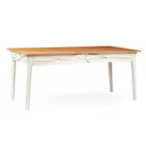 Charles Jencks, CUSTOMISED EXTENDING DINING TABLE, CIRCA 1990, 1990, white over-painted wood with beech top