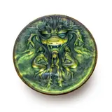 DEUX FIGURINES ET MASQUE HAT PIN, NO. 1553 by René Lalique, 1553, sold Feb 2024
