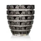 René Lalique, LAGAMAR VASE, NO. 967, frosted and black enamelled