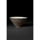 Bowl, circa 1958-60 by Lucie Rie, 1958, porcelain with scraffito decoration, sold Oct 2023