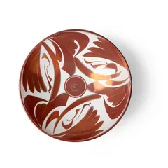 Alan Caiger-Smith, Footed Bowl, 1987, 1987, earthenware with lustrous ruby brushwork