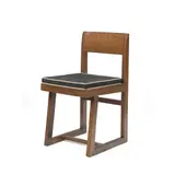 'Box' Chair, design conceived circa 1957 by Pierre Jeanneret, 1957, teak and cane, sold Oct 2023