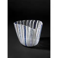 Vase, 1950s by Paolo Venini, zanfirico glass, sold Oct 2023