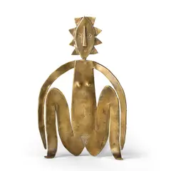 Breon O'Casey, Crouching Figure, brass
