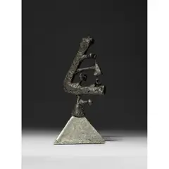 Head I, 1951 (LeGrove S36) by Geoffrey Clarke, 1951, iron on aluminium, sold Oct 2023