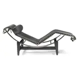Le Corbusier, 'LC4' Chaise Longue, leather and patinated and chromed steel