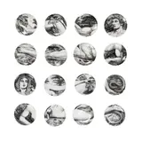 'Adam' and 'Eve' Coaster Sets, circa 1965 by Piero Fornasetti, 1965, porcelain, sold Oct 2023