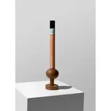 Vase, circa 1958 by Ettore Sottsass, 1958, enamelled copper on wooden stand, sold Oct 2023