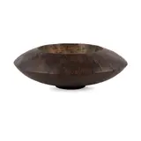 Jim Partridge, Footed Bowl, scorched and stained oak