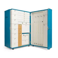 Andree Putman, Oceano Mobile Trunk, designed 2007, 2007, padded leather