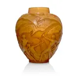 ARCHERS VASE, NO. 893 by René Lalique, sold Oct 2023