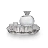 René Lalique, COQUELICOT PORT SERVICE, NOS 3175, 3409 and 3679, clear and black enamelled