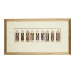 Henry Holiday, NINE STAINED GLASS DESIGNS 'BEDE', 'OSWALD', 'WALBURGA', 'HILDA'..., CIRCA 1880, 1880