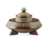 Christopher Dresser, COVERED BOWL, CIRCA 1880, 1880, glazed earthenware