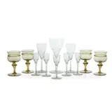 Thomas Graham Jackson, GROUP OF DRINKING GLASSES, CIRCA 1906, 1906, green glass