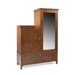 Edward William Godwin, AESTHETIC MOVEMENT WARDROBE, CIRCA 1875, 1875, stained pine