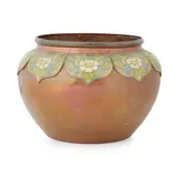 Clement Heaton, ARTS & CRAFTS JARDINIÈRE, CIRCA 1890, 1890, copper with applied cloisonné decoration