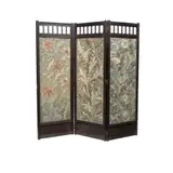 John Henry Dearle, THREE ARTS & CRAFTS EMBROIDERED PANELS, CIRCA 1892, 1892, each mounted in an oak frame to form a three-fold draught screen