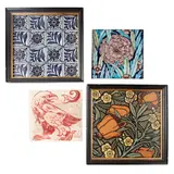 William De Morgan, 'EAGLE & SNAKE' RUBY LUSTRE TILE, CIRCA 1885, 1885, lustre-glazed earthenware