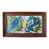 John Pearson, TWO-TILE FRAMED PANEL, CIRCA 1900
