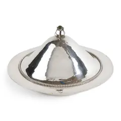 Charles Robert Ashbee, ARTS & CRAFTS MUFFIN DISH & COVER, CIRCA 1900, 1900, silver plate