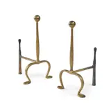 Charles Francis Annesley Voysey, PAIR OF ARTS & CRAFTS ANDIRONS, CIRCA 1900