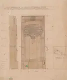 Charles Rennie Mackintosh, 'SCALE DRAWING OF PROPOSED MEMORIAL STONE TO LT. COL. OSWALD ARTHUR GERALD FITZGERALD CMG', 1916