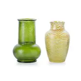 Loetz, TWO ‘PHANOMEN’ VASES, CIRCA 1900, 1900, iridescent glass
