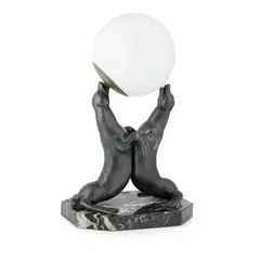 ART DECO LAMP, CIRCA 1930 by Louis-Albert Carvin, 1930, glass, sold Oct 2023