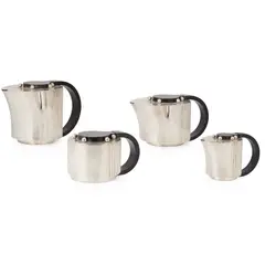 Jean Puiforcat, FOUR-PIECE 'ETCHÉA' ART DECO TEA SERVICE, CIRCA 1928, 1928, silver plate