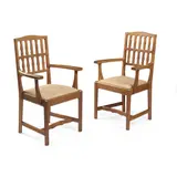 Gordon Russell, PAIR OF OAK ARMCHAIRS, CIRCA 1920