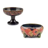 'POMEGRANATE' FOOTED BOWL, CIRCA 1915 by William Moorcroft, 1915, glazed earthenware, sold Oct 2023