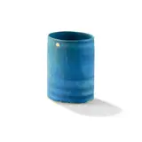 Emmanuel Cooper, Vase, turquoise glaze with gold spots